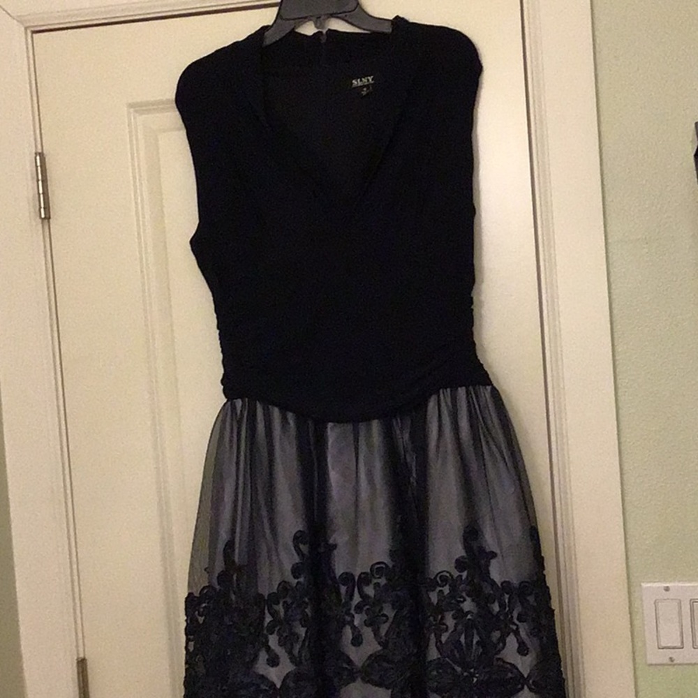 Navy blue formal dress